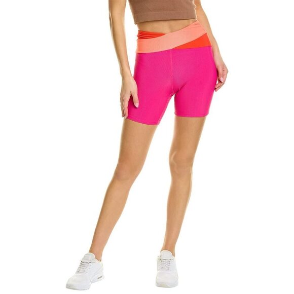Beach Riot Cora Bike Shorts Magenta Coral XS